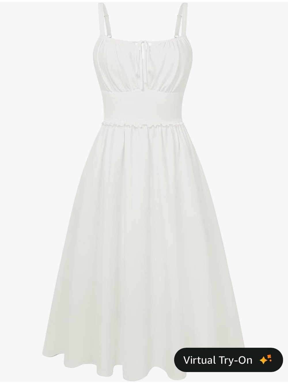 Belle Poque Summer Dress for Women Sleeveless Sundress Elegant Spaghetti Straps